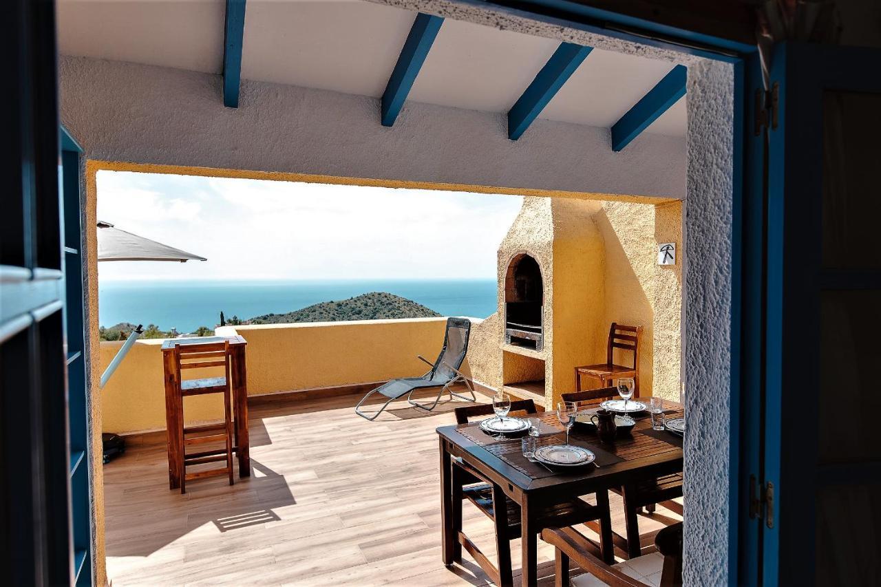 House With Terrace, Amazing Views And Private Shared Pool Villa Mojácar Kültér fotó